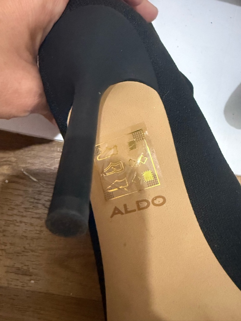 Aldo Black Over-the-Knee Stiletto Boots - Picture 4 of 6
